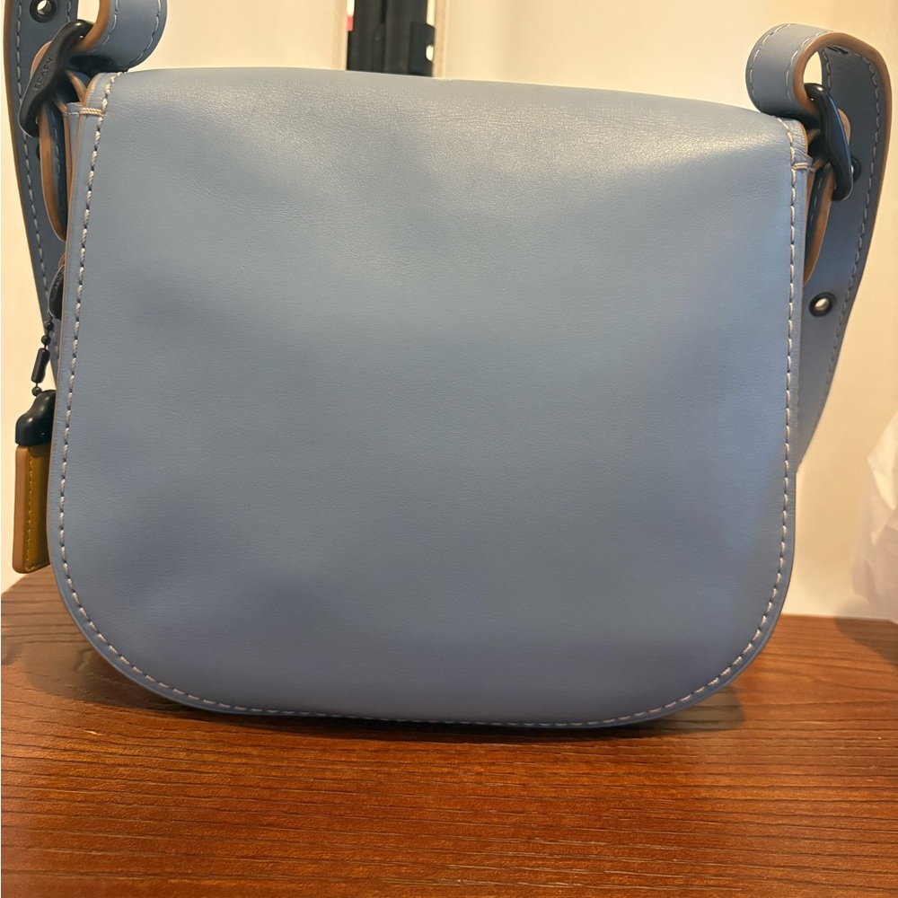 Coach 1941 Saddle Bag 23 in cornflower blue - Picture 2 of 14